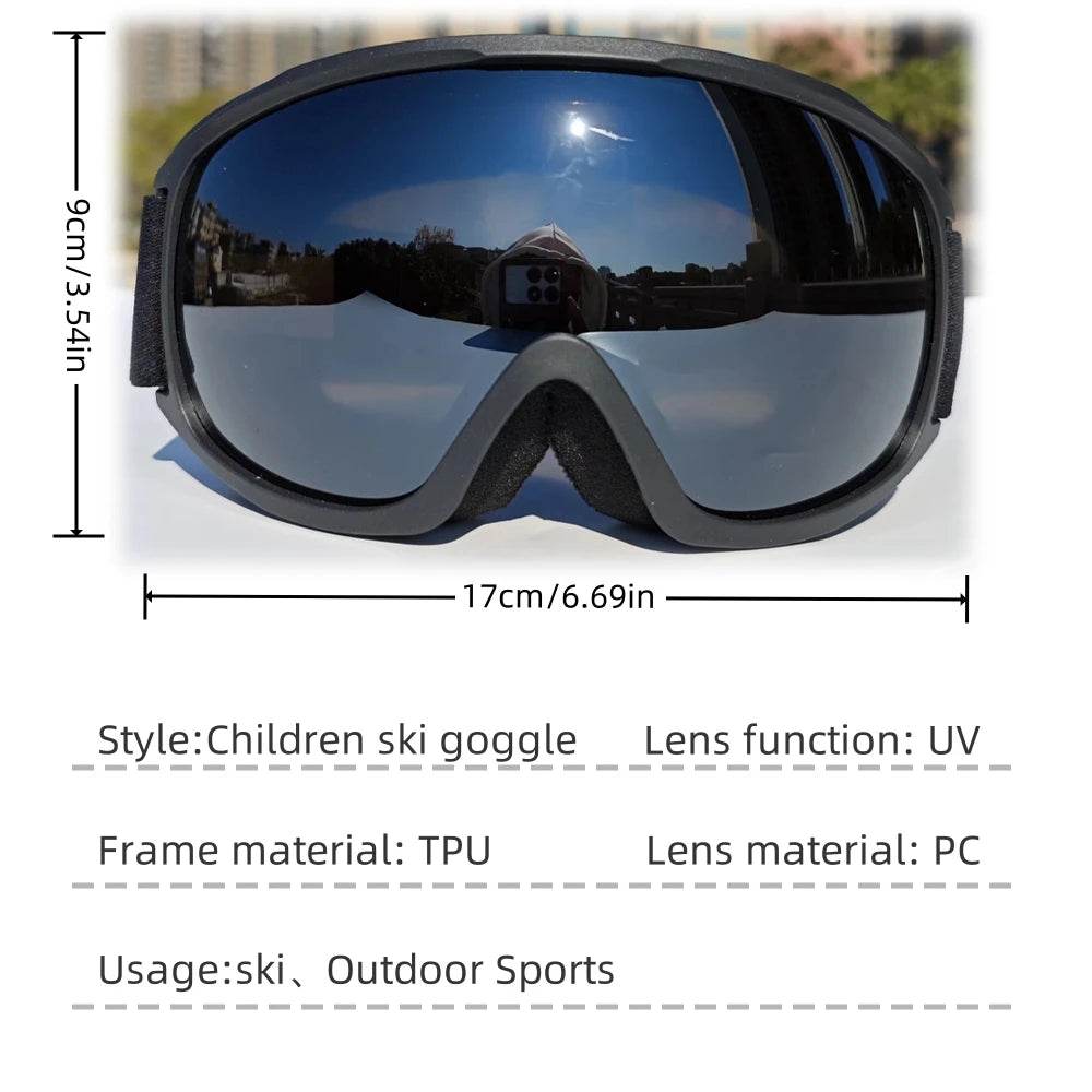 New Kids Ski Goggles Double Layer Anti Fog Winter Sports - ToylandEU