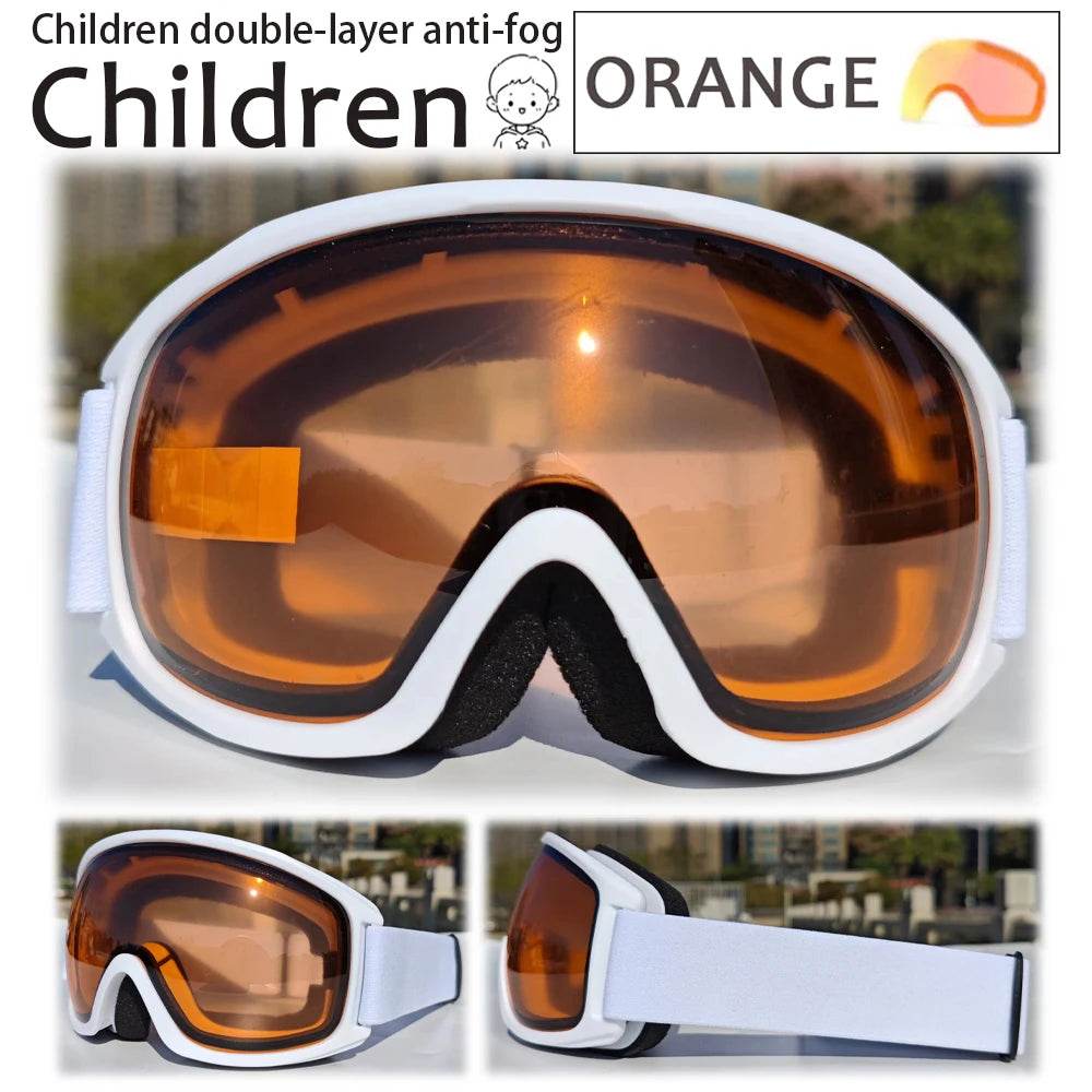 New Kids Ski Goggles Double Layer Anti Fog Winter Sports - ToylandEU