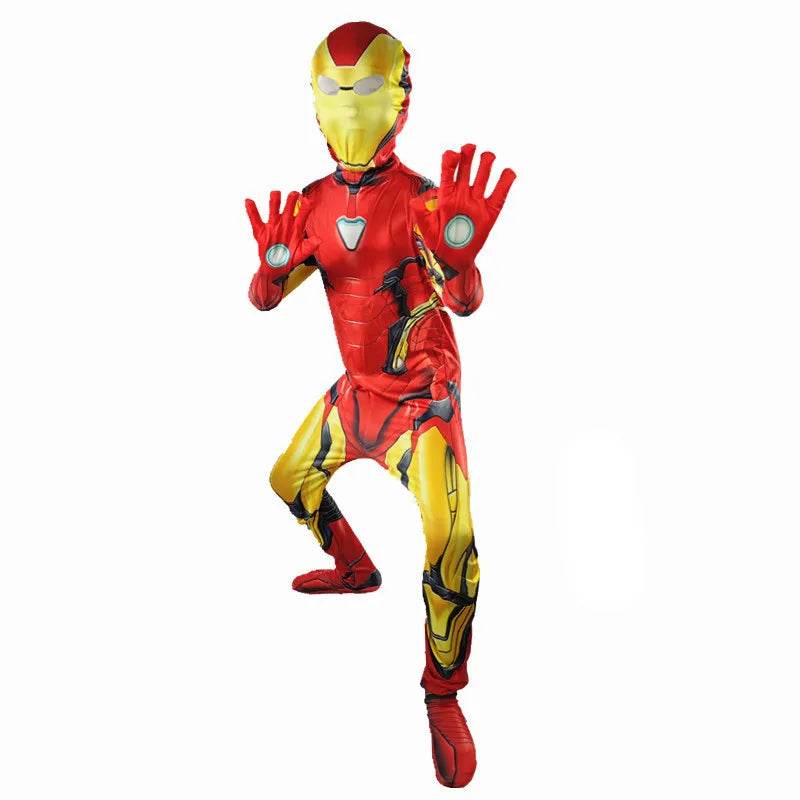 New Kids Superhero Costume Jumpsuit Headgear For Halloween - ToylandEU