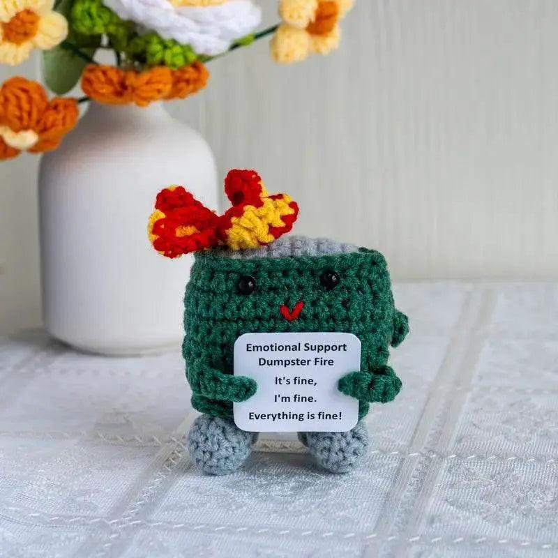  New Knitted Positive Turtle Doll Handmade Emotional Support -  ToylandEU™