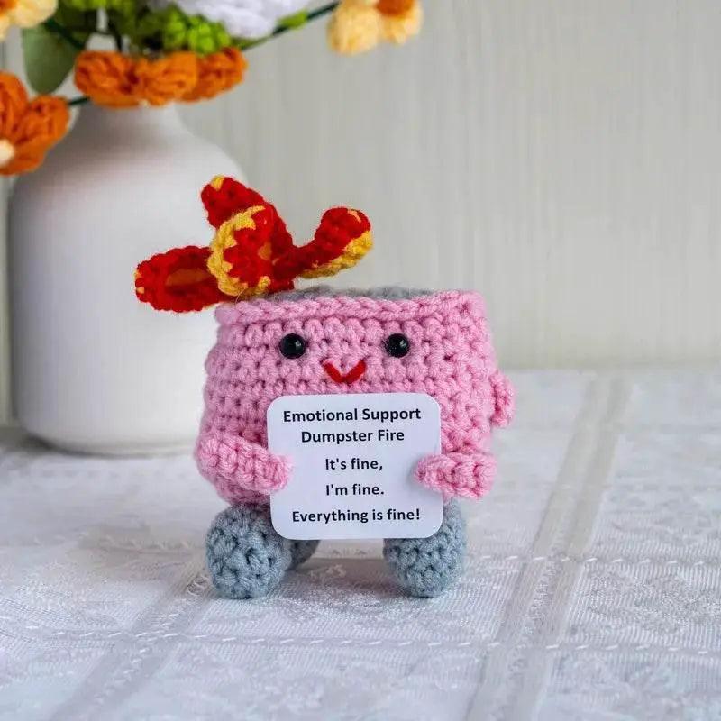  New Knitted Positive Turtle Doll Handmade Emotional Support -  ToylandEU™