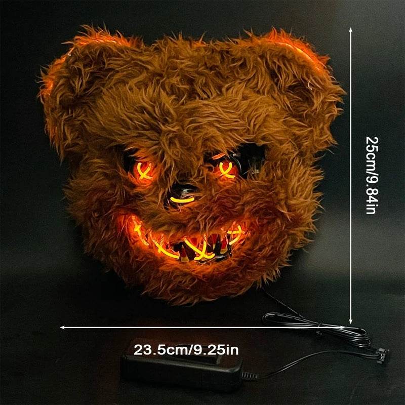 New Led Light Up Face Mask For Halloween Party Cosplay - ToylandEU