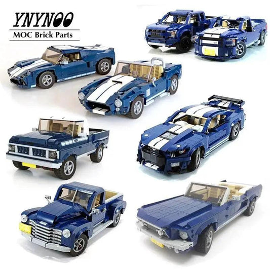  New MOC-10265 Mustangs Shelby GT500 Building Block Car Building Bricks MOC -  ToylandEU™