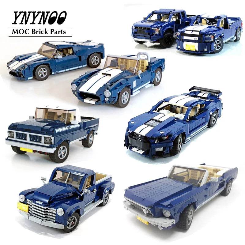 New MOC-10265 Mustangs Shelby GT500 Building Block Car Building Bricks MOC - ToylandEU