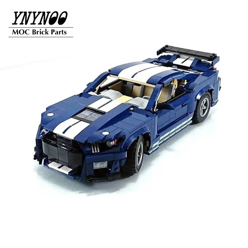 New MOC-10265 Mustangs Shelby GT500 Building Block Car Building Bricks MOC - ToylandEU