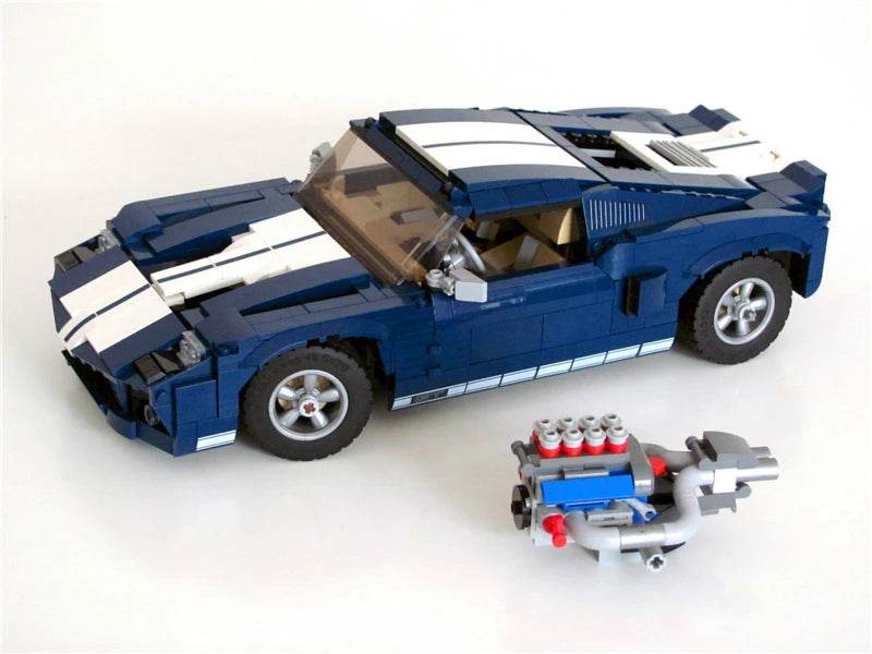 New MOC-10265 Mustangs Shelby GT500 Building Block Car Building Bricks MOC - ToylandEU
