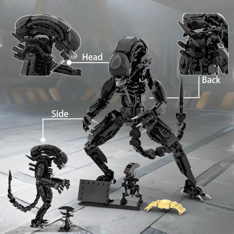 New MOC Alienes Drooling Monster Building Blocks Xenomorph - ToylandEU