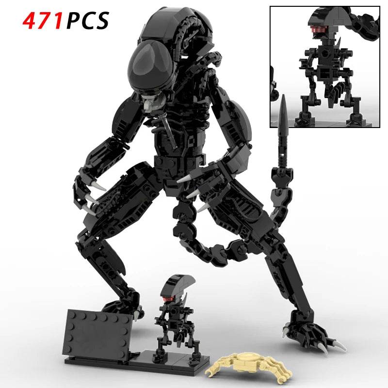New MOC Alienes Drooling Monster Building Blocks Xenomorph - ToylandEU