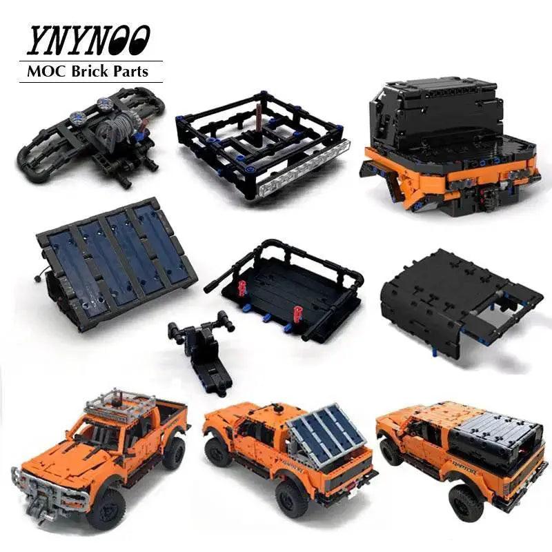  New MOC Tradie Tray Trailer Fit F-150 Raptor 42126 Blocks Building Bricks MOC -  ToylandEU™