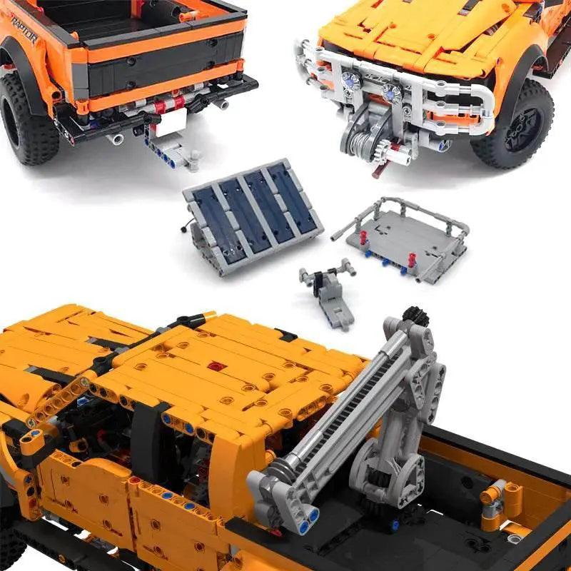 New MOC Tradie Tray Trailer Fit F-150 Raptor 42126 Blocks Building Bricks MOC -  ToylandEU™