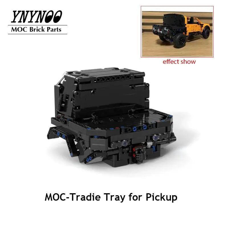  New MOC Tradie Tray Trailer Fit F-150 Raptor 42126 Blocks Building Bricks MOC -  ToylandEU™