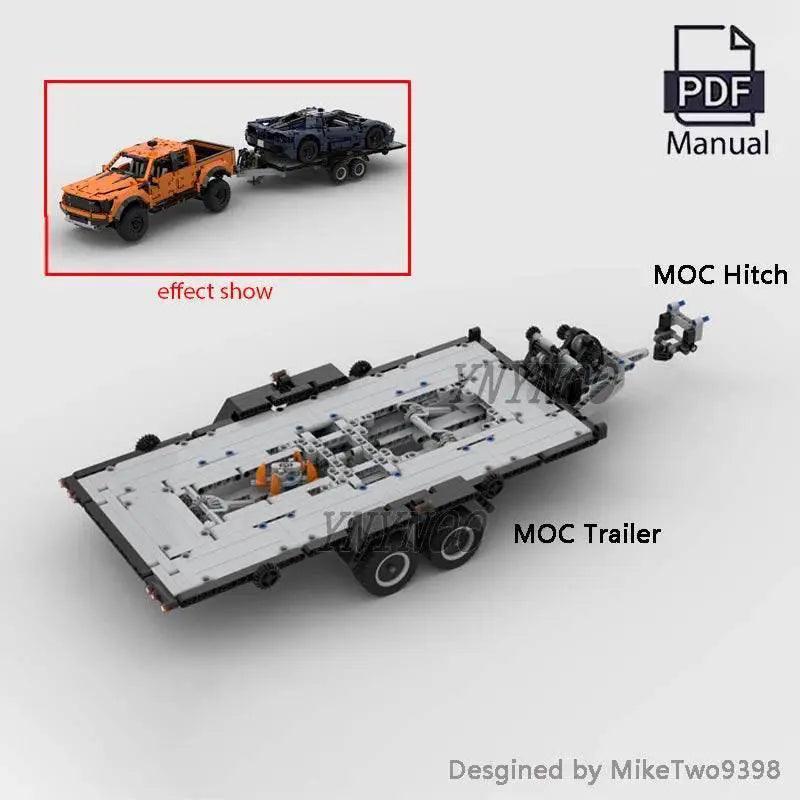  New MOC Tradie Tray Trailer Fit F-150 Raptor 42126 Blocks Building Bricks MOC -  ToylandEU™