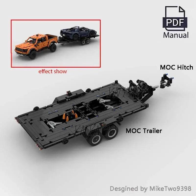  New MOC Tradie Tray Trailer Fit F-150 Raptor 42126 Blocks Building Bricks MOC -  ToylandEU™