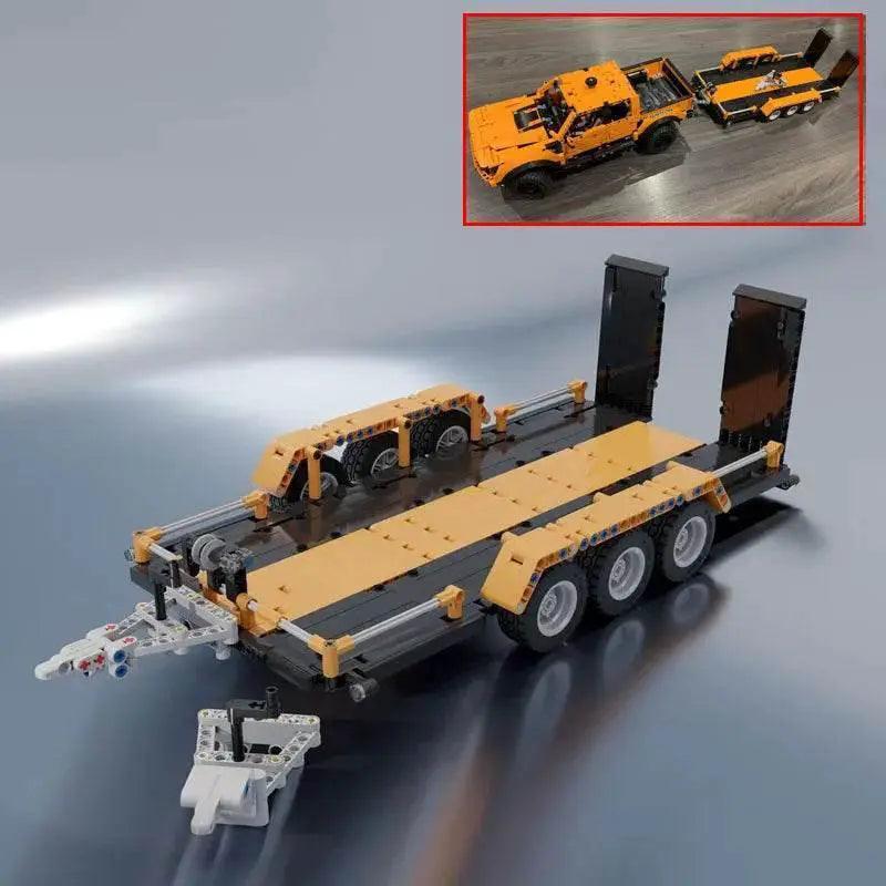  New MOC Tradie Tray Trailer Fit F-150 Raptor 42126 Blocks Building Bricks MOC -  ToylandEU™