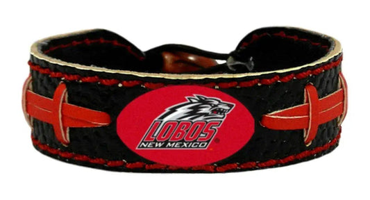  New Mexico Lobos Football Bracelet Team Color Leather -  ToylandEU™