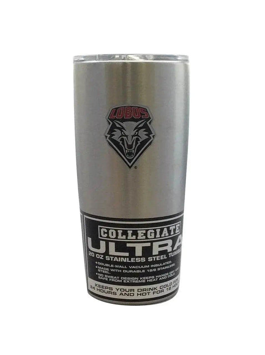  New Mexico Lobos Travel Tumbler 20oz Ultra Silver CO -  ToylandEU™