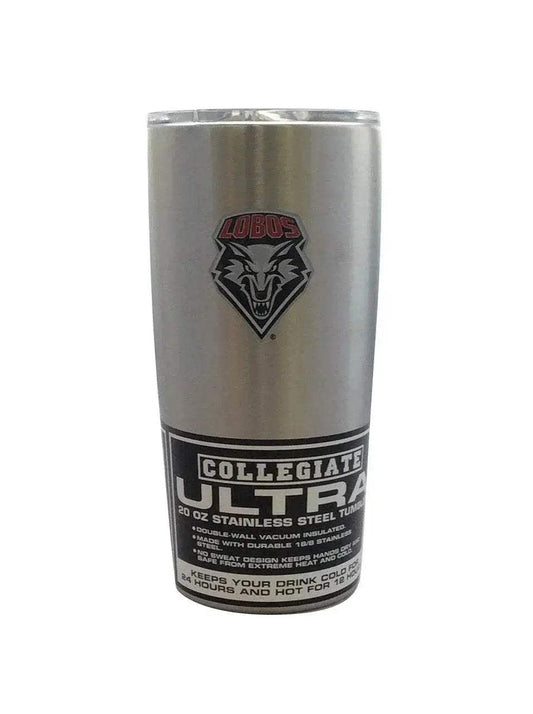  New Mexico Lobos Travel Tumbler 20oz Ultra Silver CO -  ToylandEU™