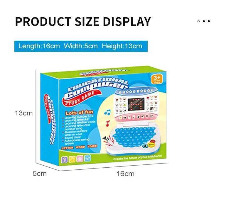 New Mini Simulation Laptop Early Education Machine LED Display Learning Toy for Kids - ToylandEU
