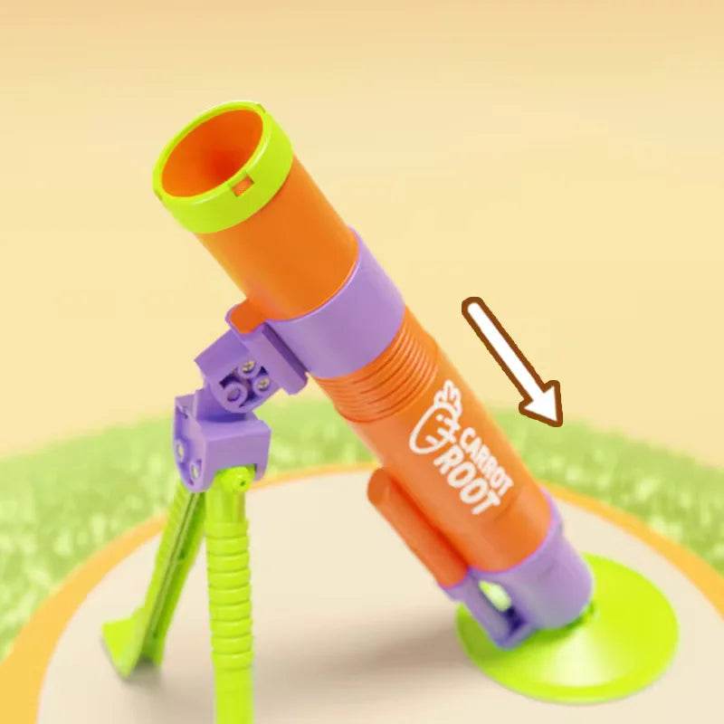 New Mortar Grenade Launcher Toy Automatic Shooting Gun Creative Outdoor Sports Gift for Children with 3 Shells - ToylandEU