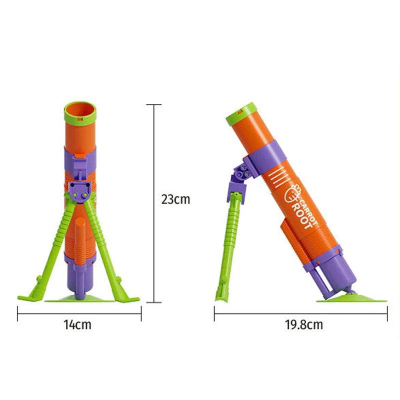 New Mortar Grenade Launcher Toy Automatic Shooting Gun Creative Outdoor Sports Gift for Children with 3 Shells - ToylandEU