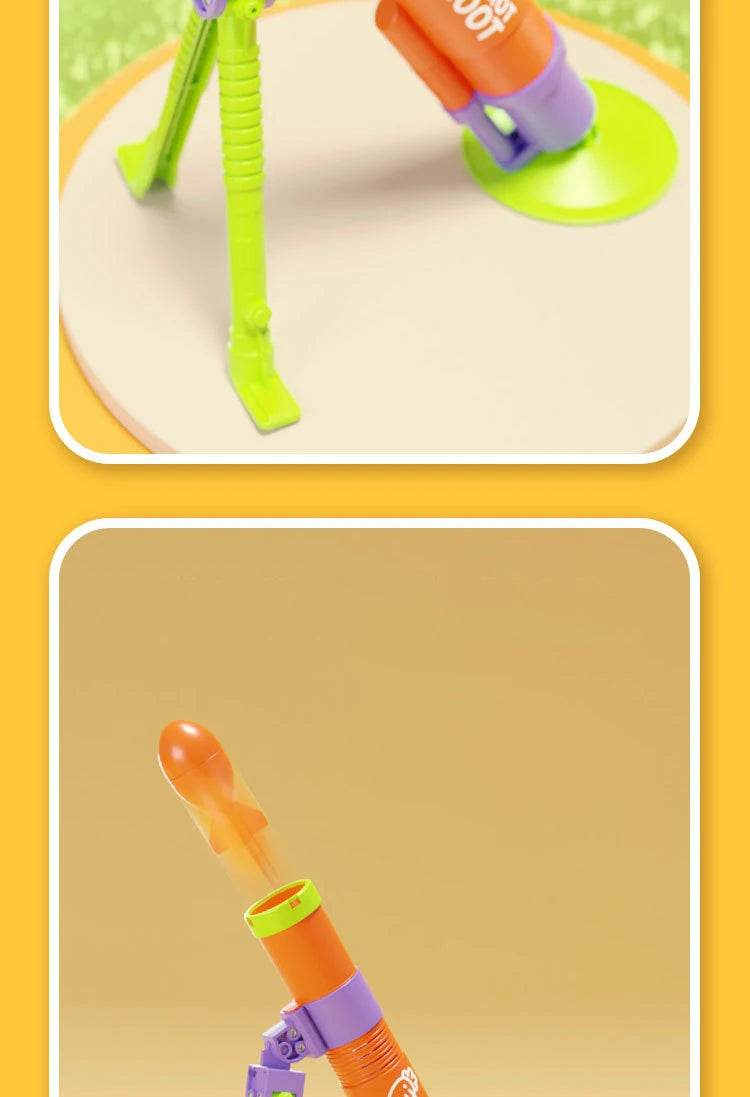 New Mortar Grenade Launcher Toy Automatic Shooting Gun Creative Outdoor Sports Gift for Children with 3 Shells - ToylandEU