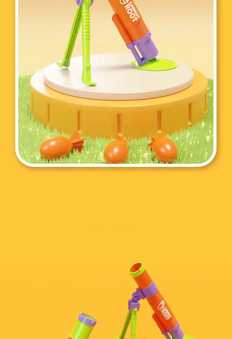 New Mortar Grenade Launcher Toy Automatic Shooting Gun Creative Outdoor Sports Gift for Children with 3 Shells - ToylandEU