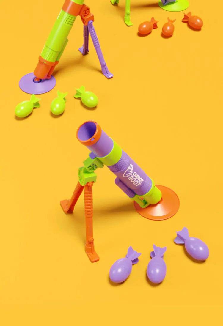 New Mortar Grenade Launcher Toy Automatic Shooting Gun Creative Outdoor Sports Gift for Children with 3 Shells - ToylandEU