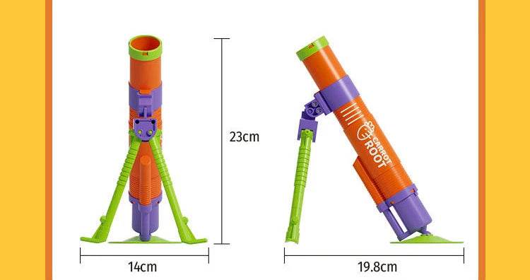 New Mortar Grenade Launcher Toy Automatic Shooting Gun Creative Outdoor Sports Gift for Children with 3 Shells - ToylandEU