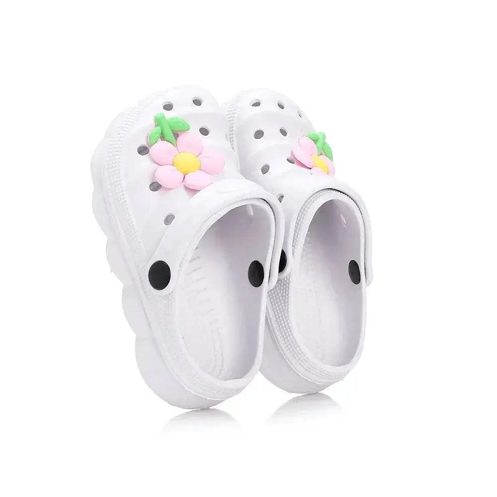  New Non-Slip Girls Sandals Big Flower Summer Garden Shoes -  ToylandEU™