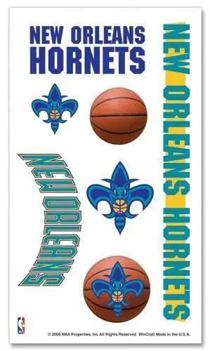  New Orleans Hornets Temporary Tattoos One Sheet of Ten -  ToylandEU™