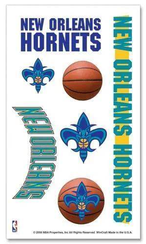  New Orleans Hornets Temporary Tattoos One Sheet of Ten -  ToylandEU™