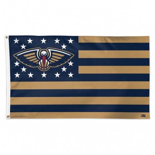 New Orleans Pelicans Flag 3x5 Deluxe Stars Stripes Design - ToylandEU