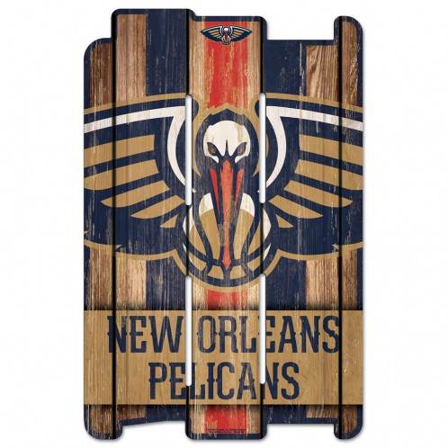 New Orleans Pelicans Wood Fence Sign 11x17 Special Order - ToylandEU
