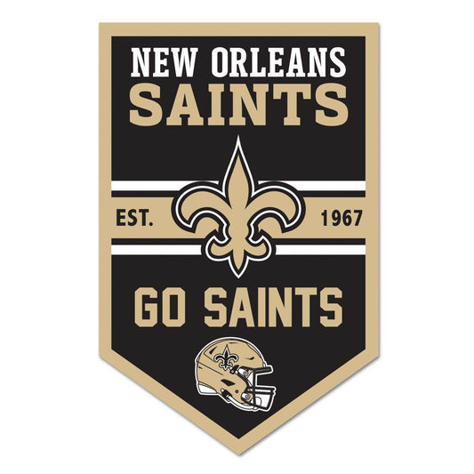 New Orleans Saints 11x17 Wood Chevron Sign for Fan Caves - ToylandEU