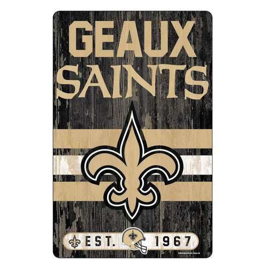  New Orleans Saints 11x17 Wood Sign Slogan Decor Wincraft -  ToylandEU™