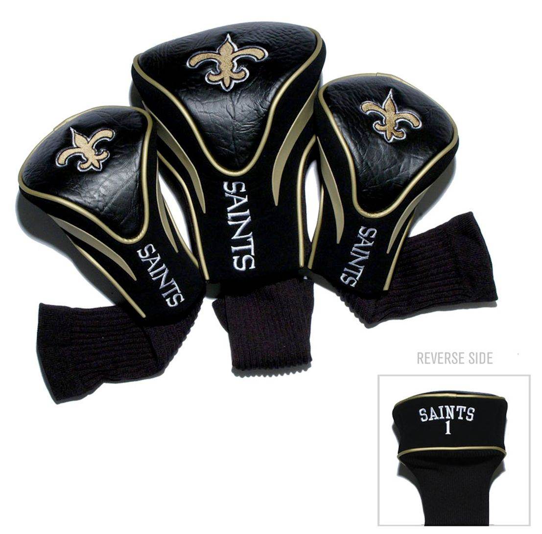 New Orleans Saints 3 Piece Contour Golf Headcover Set - ToylandEU