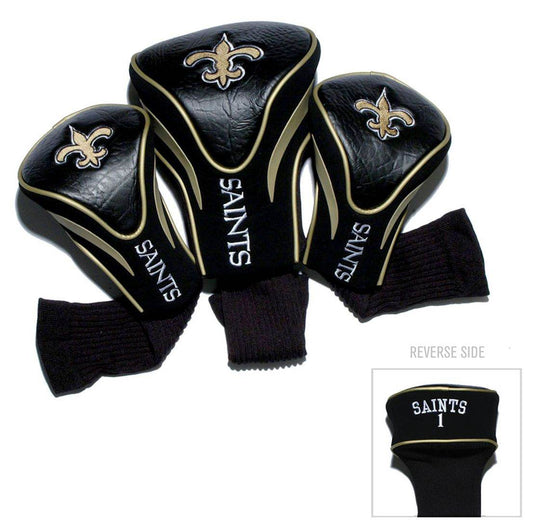 New Orleans Saints 3 Piece Contour Golf Headcover Set - ToylandEU