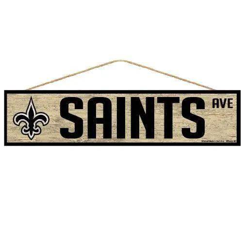  New Orleans Saints 4x17 Wood Sign Wall Decor Wincraft -  ToylandEU™