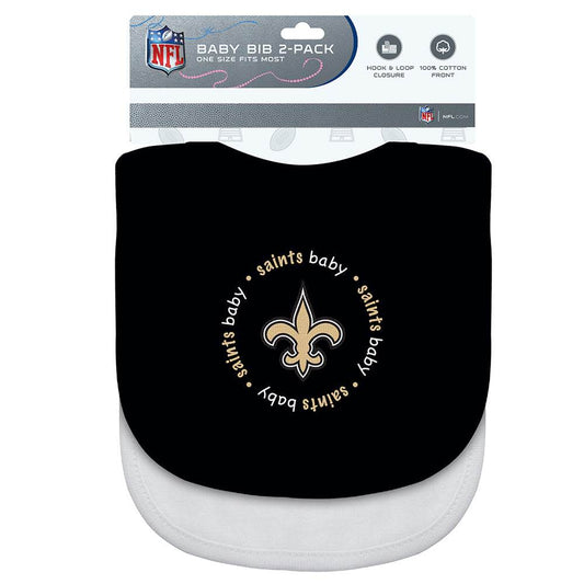 New Orleans Saints Baby Bibs 2 Pack Officially Licensed - ToylandEU