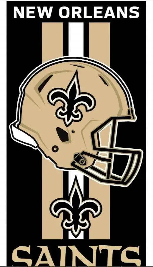  New Orleans Saints Beach Towel 30x60 Velour Front Cotton -  ToylandEU™