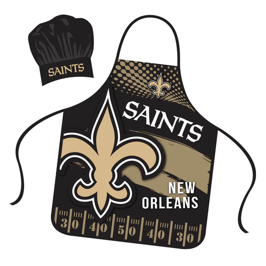 New Orleans Saints Chef Hat and Apron Set for Adults - ToylandEU