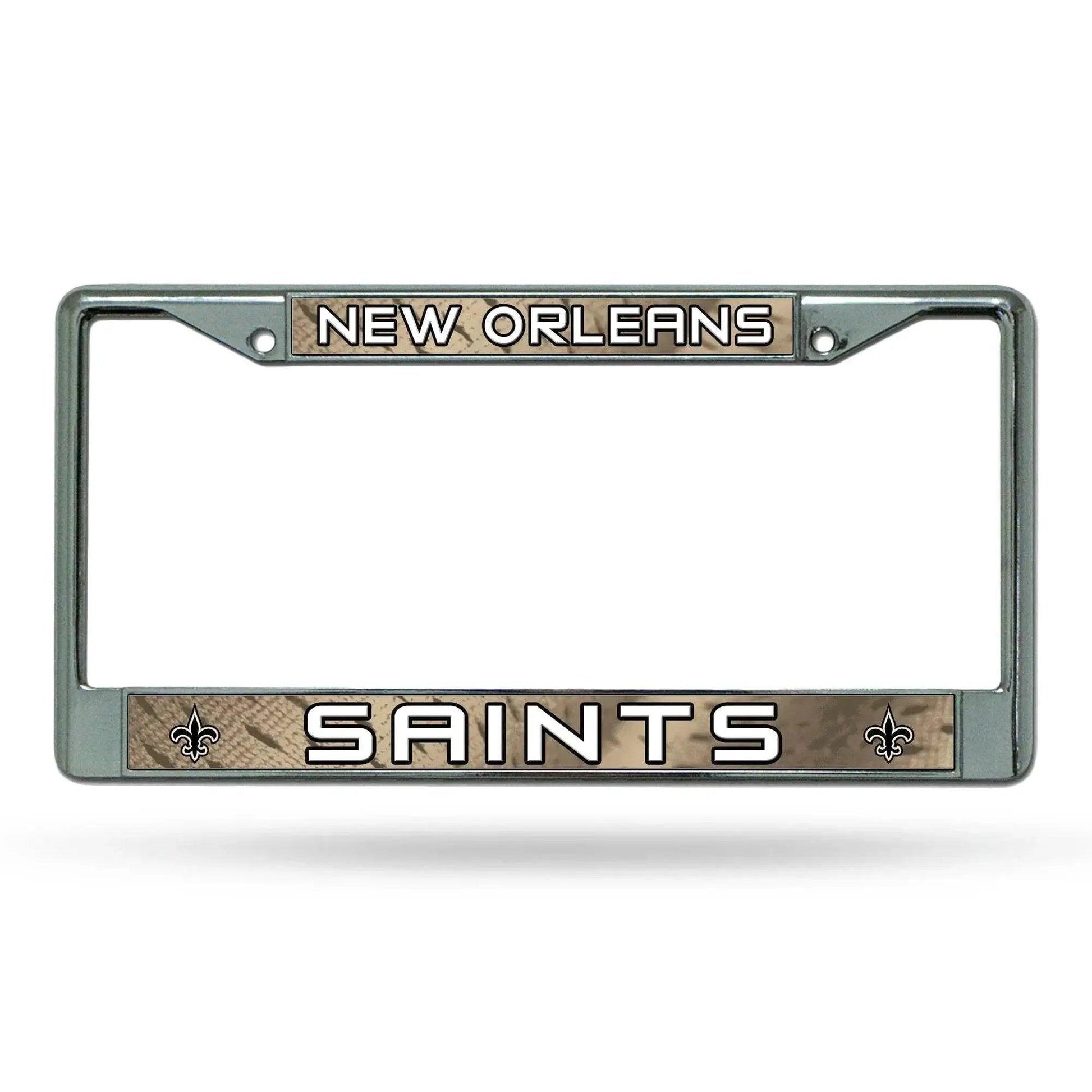  New Orleans Saints Chrome License Plate Frame With Insert -  ToylandEU™