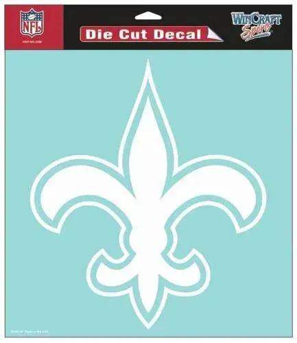 New Orleans Saints Decal 8x8 Die Cut White - ToylandEU