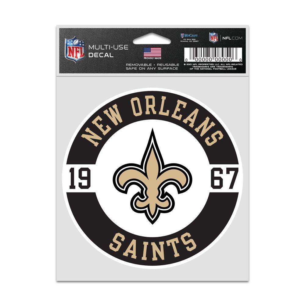 New Orleans Saints Decal Patch 3.75x5 Inches Wincraft - ToylandEU
