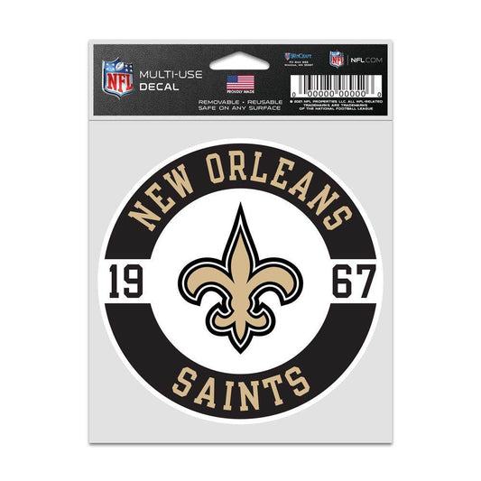 New Orleans Saints Decal Patch 3.75x5 Inches Wincraft - ToylandEU