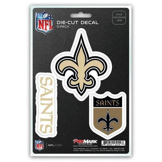  New Orleans Saints Die Cut Decals 3 Pack Team Promark -  ToylandEU™