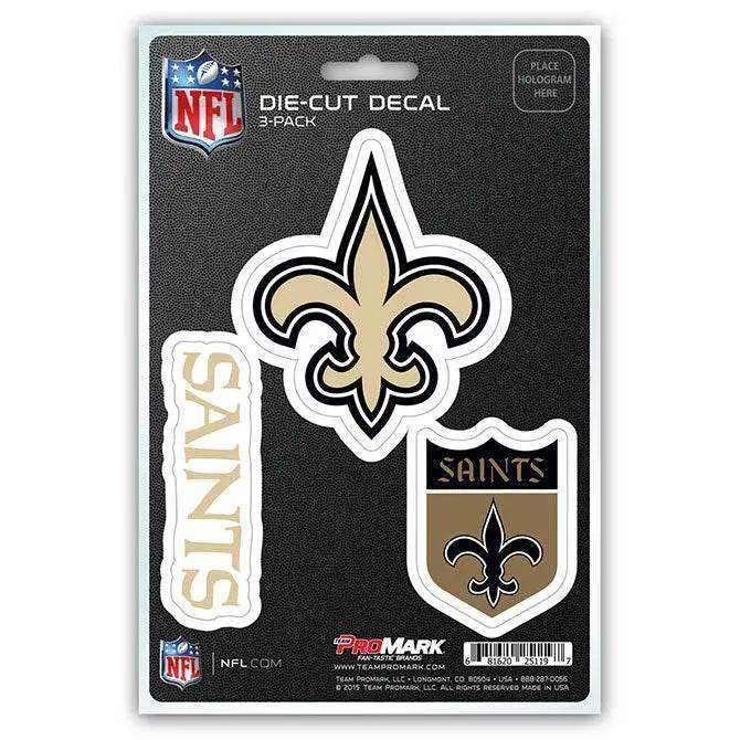  New Orleans Saints Die Cut Decals 3 Pack Team Promark -  ToylandEU™