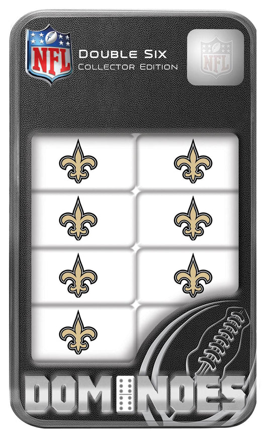 New Orleans Saints Dominoes Set With Collectible Tin Box - ToylandEU