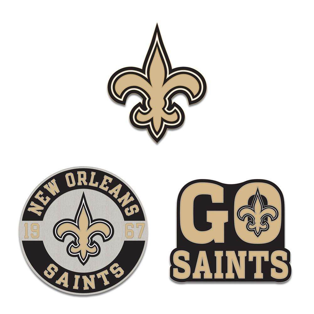 New Orleans Saints Enamel Pin Set 3 Piece by Wincraft - ToylandEU