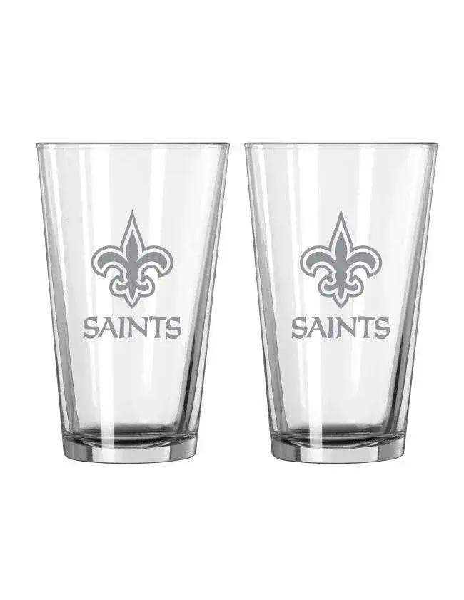  New Orleans Saints Frost Pint Glass Set of 2 16 Ounces -  ToylandEU™